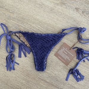 ACACIA Swimwear Polihale crochet bottom in Lavender